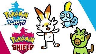 Le EVOLUZIONI degli starter di POKÉMON SPADA e SCUDO!