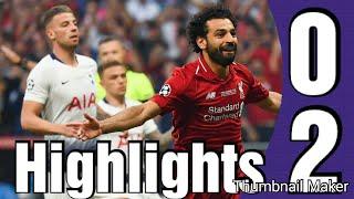 Tottenham vs Liverpool 0-2 highlights Resumen All goals Champions League Final 1/06/2019