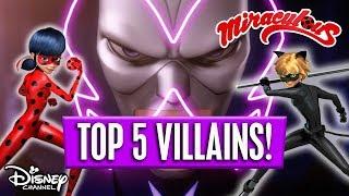 Top 5  Evil VILLAINS ???? | Miraculous Ladybug | Disney Channel Africa