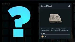 Assassin's Creed Odyssey - What is This? ("Everything is permitted" on a block of wood)