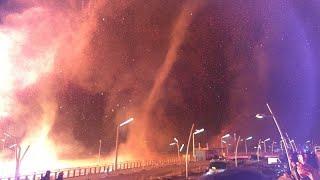 Olanda, falò di capodanno si trasforma in un inferno di fuoco