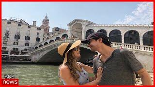 Bem-humorada, Sthefany Brito mostra detalhes de viagem romântica a Veneza